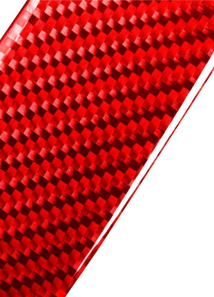 Red Carbon Fiber Inner Door Dowl's Decorative Cover Trim For Volvo V60 2010-2017