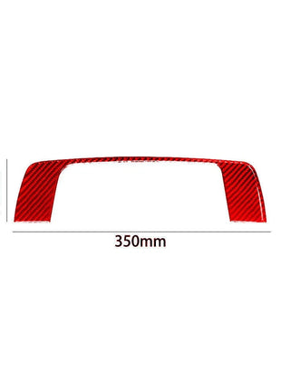Red Carbon Fiber LCD Screen Above Frame Cover Trim For Nissan Altima 2019-2022