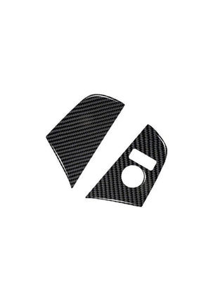 Carbon Fiber Rearview Mirror Button Cover Trim For Nissan Altima 2013-2015