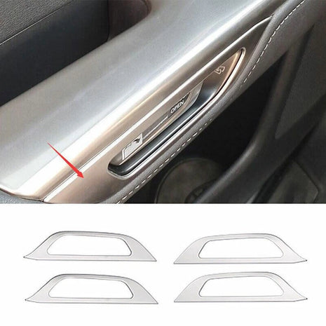 For Lexus NX250 350 2022-2023 Silver Steel Inner Door Handle Frame Cover Trim 4P