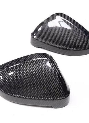 Carbon Fiber Side Mirror Cover Caps Replace For Audi B9 A4 S4 A5 S5 RS5 2017-19