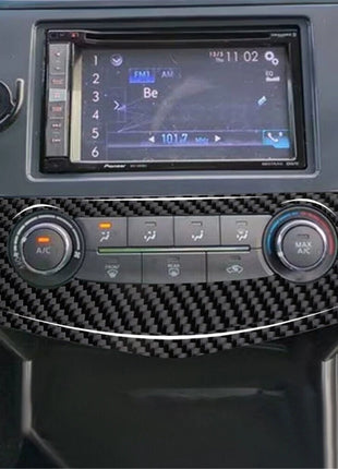 Carbon Fiber Center A/C Console Cover Trim For Nissan Altima 2013-2015 Type B