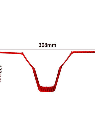 Red Carbon Fiber Interior Steering Wheel Cover Trim For Nissan Altima 2019-2022