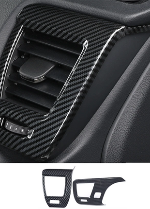 For Lexus NX250 350 2022-2023 ABS Carbon Fiber L&R AC Air Outlet Vent Cover Trim