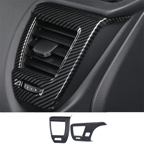 For Lexus NX250 350 2022-2023 ABS Carbon Fiber L&R AC Air Outlet Vent Cover Trim