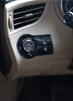 For Buick Lacrosse 2009-12 Black Wood Grain Headlight Control Button Frame Cover
