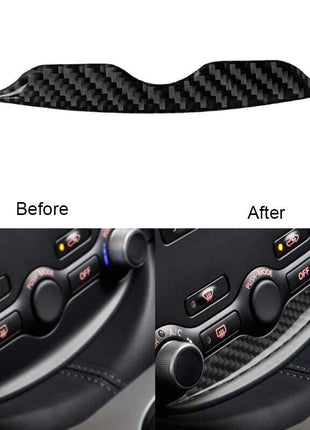 For Nissan 370Z Carbon Fiber Inner Air Conditioner Control Decoration Cover Trim
