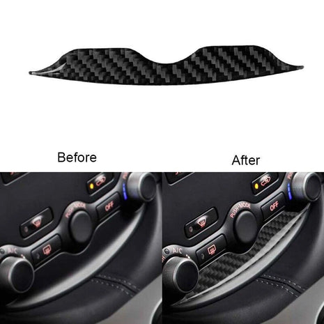 For Nissan 370Z Carbon Fiber Inner Air Conditioner Control Decoration Cover Trim