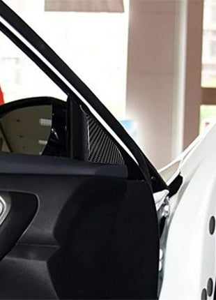 2x Carbon Fiber Front Door Triangle Cover Trim For Nissan Altima 2013-2015 Typeb