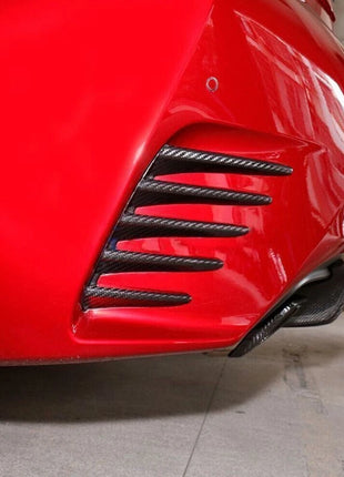 Carbon Fiber Rear Bumper Side Air Vent Splitter Cover Trim for Lexus RC 15-18