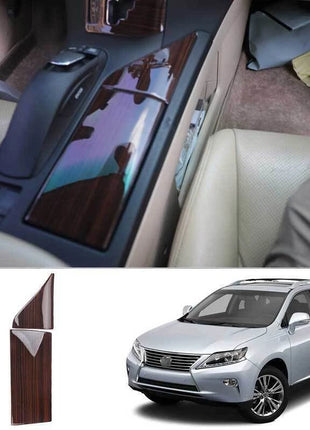 2X Peach Wood Grain Center Console Water Cup Holder For Lexus RX350 450h 2009-15