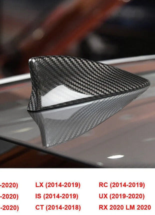 Carbon Fiber Shark Fin Antenna Cover Trim for Lexus LS ES NX LX IS CT RC UX RX