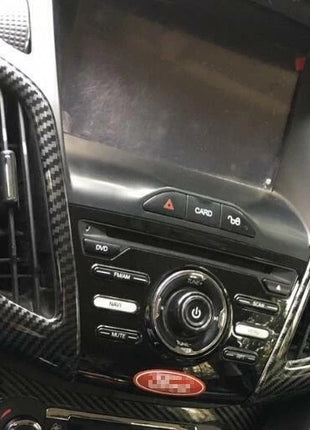 2PCS For Ford Focus Central Console Air Outlet Vent Trim 2012-2018 Carbon Fiber