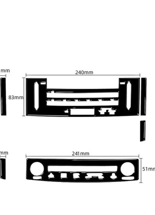 Gloss Black Central CD & A/C Panel Trim For Lexus RC300 350 200T 2015-2020