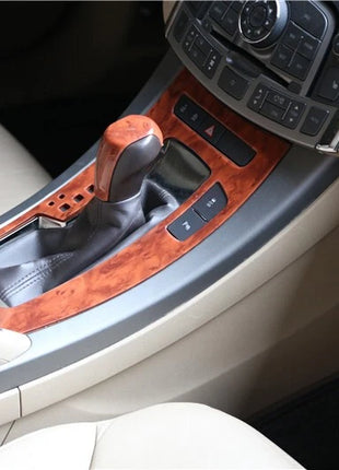 Fit For Buick Lacrosse 09-12 Peach Wood Inner Gear Shift Panel Decor Cover Trim