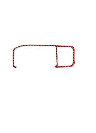 Red Carbon Fiber GPS Navigation Frame Cover Trim For Volvo V60 2010-2017