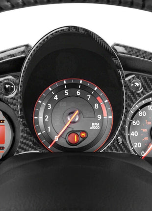 5Pcs Carbon Fiber Instrument Cluster Panel Cover Trim For 2009-2020 Nissan 370Z