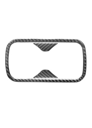 Carbon Fiber Rear Cup Holder Outer Frame Cover Trim For Nissan Altima 2019-2022