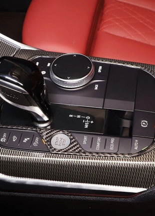 Dry Carbon Fiber Console Gear Shift Panel Frame Trim For BMW 8 series 2019-2023