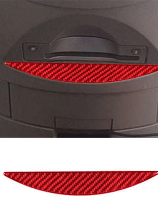 Red Carbon Fiber Cd Player Lower Trim Cover Decor For Nissan Quest 2004-2006