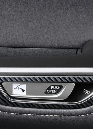 For Lexus NX250 350 2022-2023 Carbon Fiber Steel Inner Door Handle Frame Molding