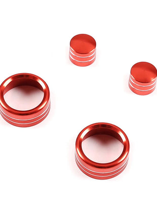 red Alloy Air Condition Switch Knob Ring Trim For Bmw 3 Series E90 E92 2007-12