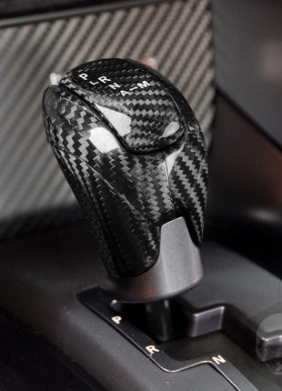 Red Carbon Fiber Engine Button Gear Shift Knob Cover For NISSAN GTR R35 08-16