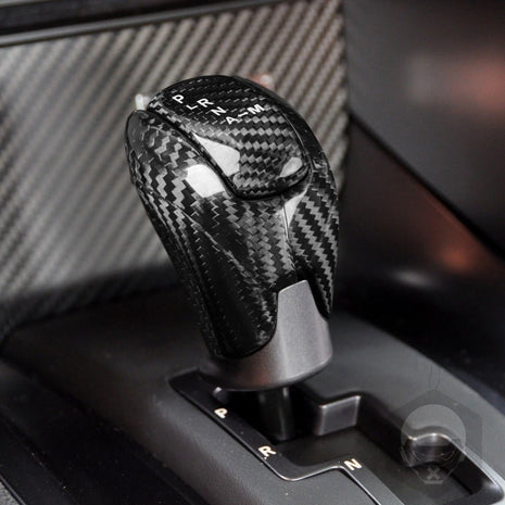 Red Carbon Fiber Engine Button Gear Shift Knob Cover For NISSAN GTR R35 08-16