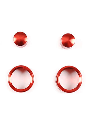 red Alloy Air Condition Switch Knob Ring Trim For Bmw 3 Series E90 E92 2007-12