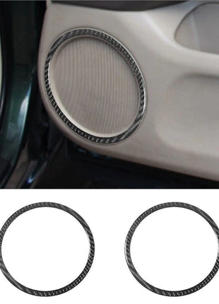 2x Carbon Fiber Interior Front Door Speaker Cover Trim For Lexus RX300 1998-2003