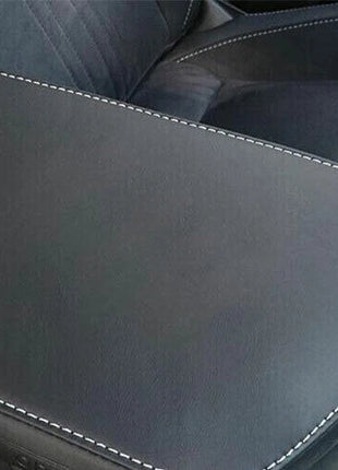 Black PU Leather Central Console Armrest Box Cover For Lexus NX 350 350h 2022-23