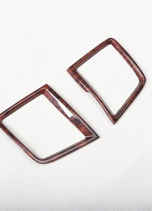 Console Side Outlet Vent Covers Trim 2pcs Fit For Volvo S90 2016-2021 Peach Wood