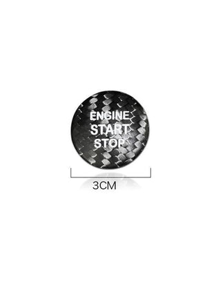 Red Carbon Fiber Engine Start Buttons Cover Trim Fit For Lexus IS250 IS300 IS350