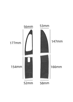 4Pcs Fuel Tank Cap Switch Button Trim Cover For Nissan Quest 2004-2006 Type A