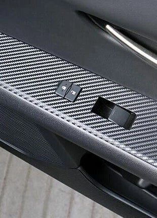 Window Lock Lift Panel Sticker Trim For Lexus UX200 250h 2019-2023 Carbon Fiber