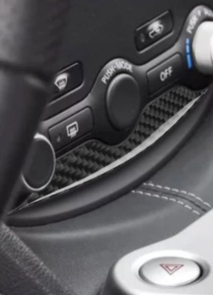 For Nissan 370Z Carbon Fiber Inner Air Conditioner Control Decoration Cover Trim