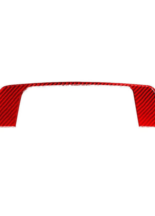 Red Carbon Fiber LCD Screen Above Frame Cover Trim For Nissan Altima 2019-2022