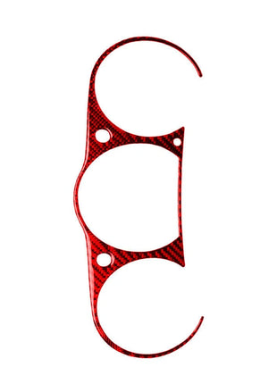 Red Carbon Fiber Inner Instrument Cluster Cover Trim For Nissan 350Z 2006-2009