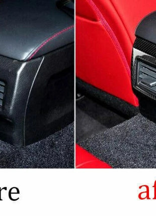 Back Row Air Outlet Vent Cover For Lexus IS300 350 2014-2019 Real Carbon Fiber