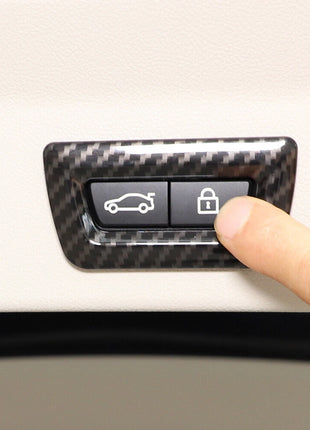 Carbon Abs Tailgate 2 Button Cover For Bmw 5 6 7 Series X3 X4 X5 X6 G30 G32 G01