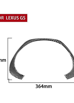 Real Carbon Fiber Dashboard Frame Cover Trim fit for 2006-2011 Lexus GS