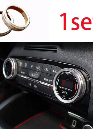 Aluminum Trim Silver Central Console AC Switch Button For Ford Focus ST RS 19-20