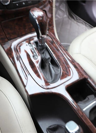 Fit For Buick Regal 2009-2013 Peach Wood Inner Gear Shift Panel Decor Cover Trim