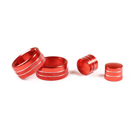 red Alloy Air Condition Switch Knob Ring Trim For Bmw 3 Series E90 E92 2007-12