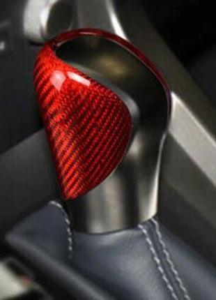 Gear Shift Knob Shifter Lever For Lexus IS300 350 2014-2019 Dry Red Carbon Fiber