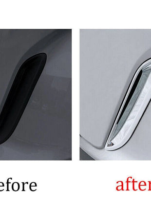 For Lexus RX 350 350h 500h 2023-24 Chrome Rear Bumper Air Outlet Vent Frame Trim