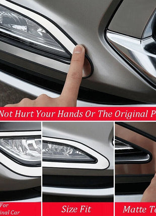 2P Chrome Steel Exterior Front Fog Light Frame Trim For Lexus RX350 450h 2020-22