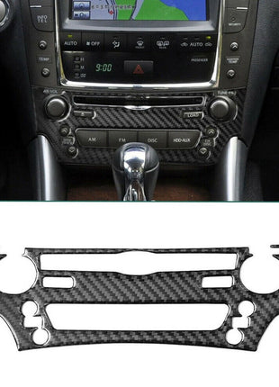 12Pcs For 2006-2012 LEXUS IS250 IS350 Carbon Fiber Interior Full Set Cover Trim