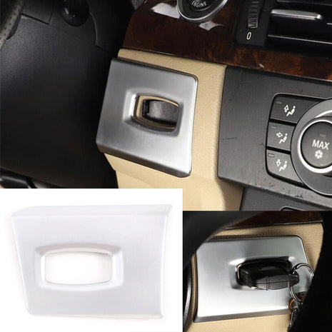 Silver Abs Key Hole Ignition Switch Cover For Bmw 3 Series E90 E92 E93 2005-2012