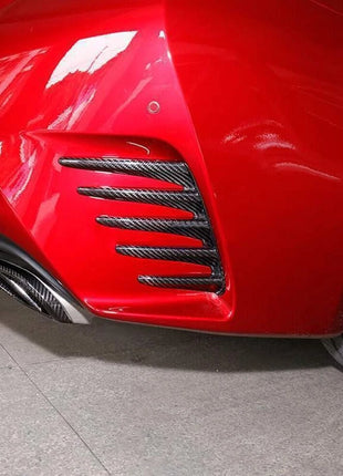 Carbon Fiber Rear Bumper Side Air Vent Splitter Cover Trim for Lexus RC 15-18